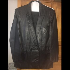 Vintage Black Leather Jacket